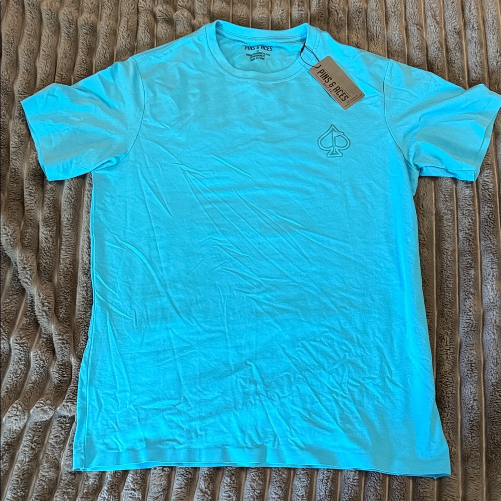 Pins & Aces Aqua Blue Kraken T-Shirt for Men
